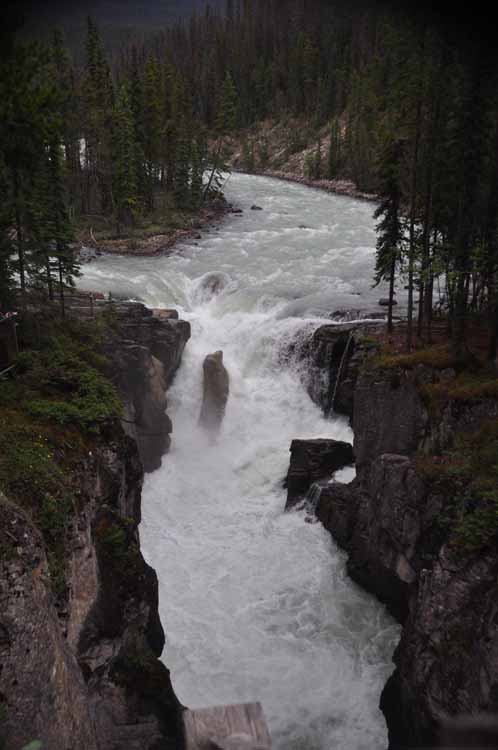 raging waterfall